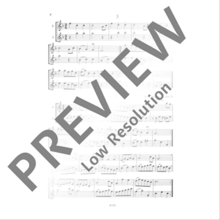 Minuets for Nannerl Alto Recorder scores gallery preview page 7