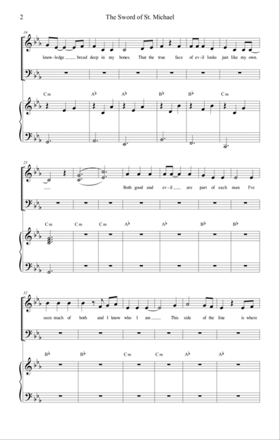 Sword of St. Michael 4-Part scores gallery preview page 2