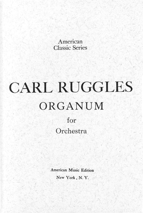 Book cover for Organum