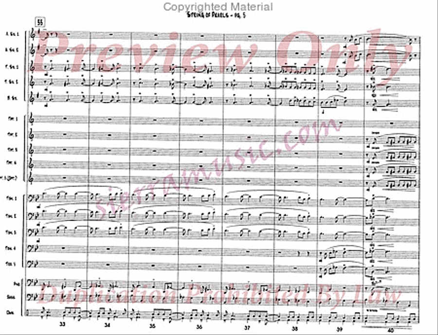 String Of Pearls Jazz Ensemble scores gallery preview page 6