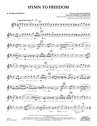 Hymn to Freedom - Bb Tenor Saxophone