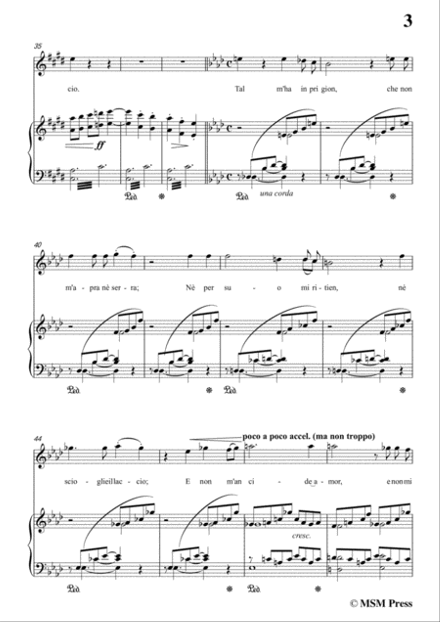 Liszt-Pace non trovo in a minor,for Voice and Piano Voice Solo scores gallery preview page 5