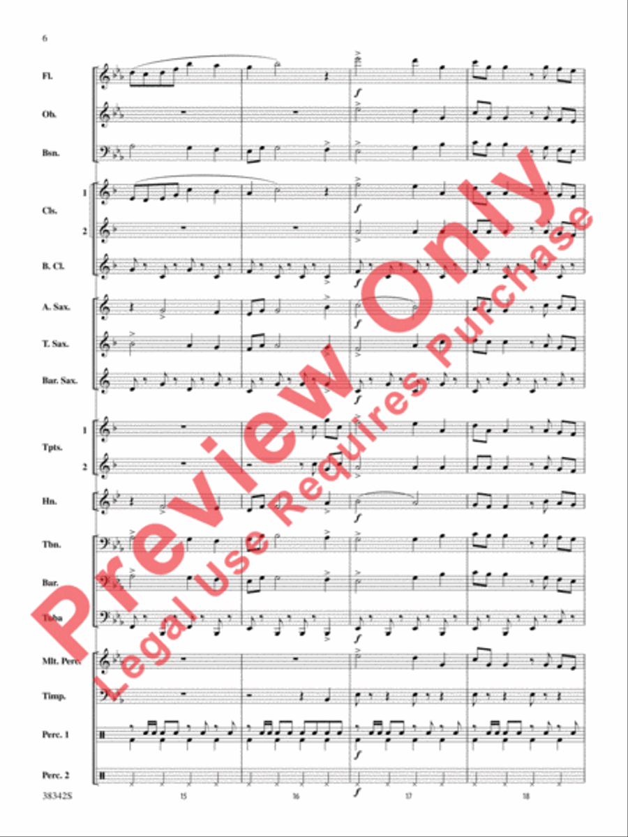 Sousa Classics Concert Band scores gallery preview page 7