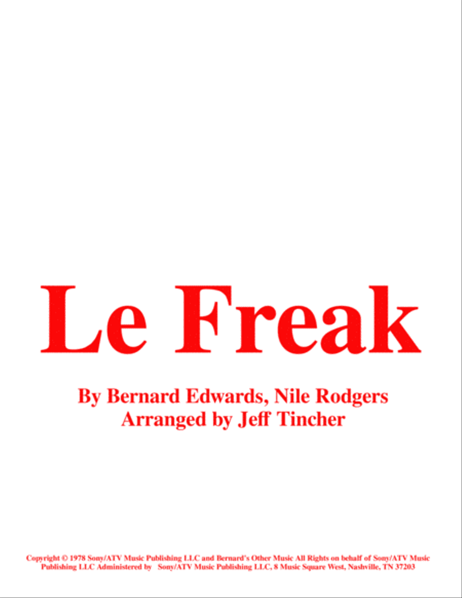 Le Freak Voice scores gallery preview page 1