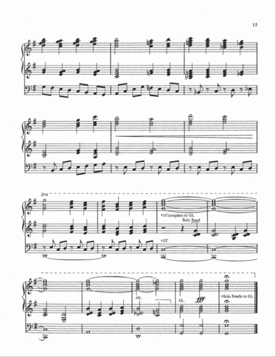 Partita on Adeste Fideles Organ scores gallery preview page 15