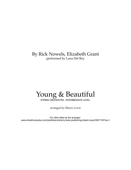 Young And Beautiful image number null