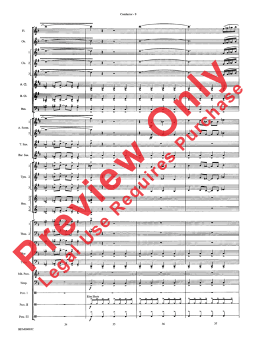 Overture de Argentina Overture de Argentina Concert Band scores gallery preview page 11