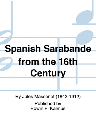 Spanish Sarabande from the 16th Century
