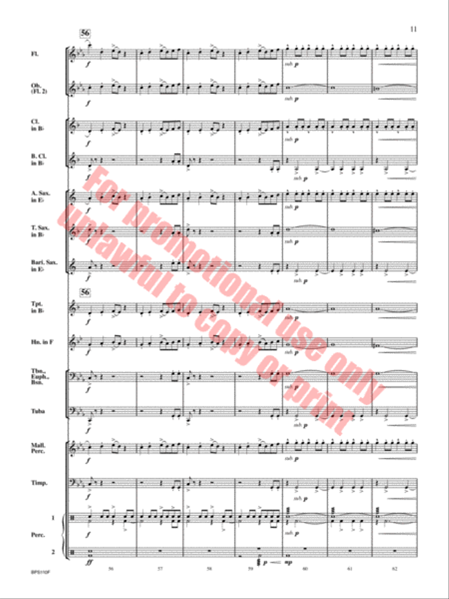Belligerence Concert Band scores gallery preview page 12