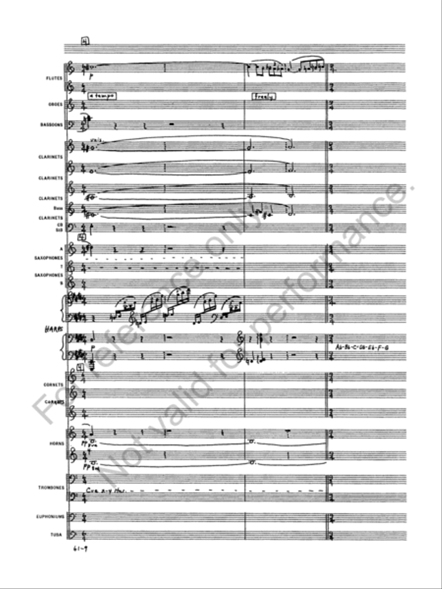 Prelude to the Afternoon of a Faun Concert Band scores gallery preview page 11
