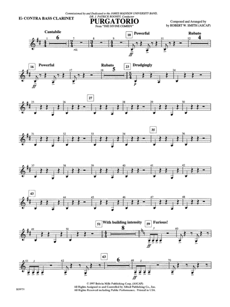 Purgatorio (from The Divine Comedy): E-flat Contrabass Clarinet
