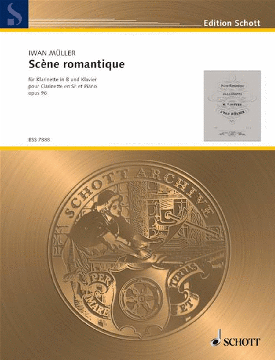 Scène Romantique, Op. 96 Clarinet Solo scores gallery preview page 1