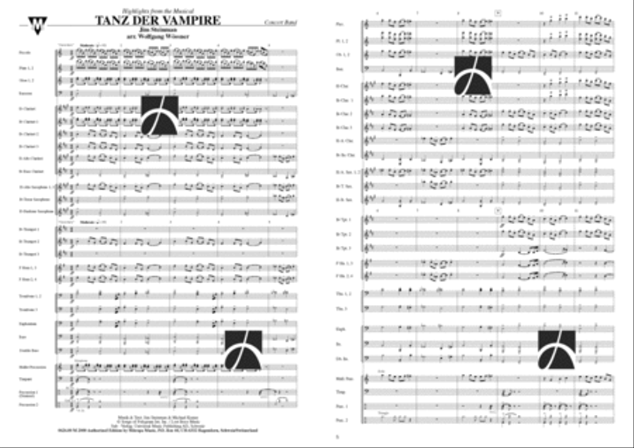 Tanz der Vampire Concert Band scores gallery preview page 2