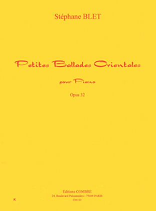 Book cover for Petites ballades orientales Op. 32