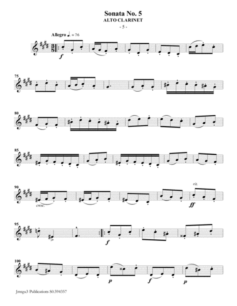 Vivaldi: Sonata No. 5 for Alto Clarinet & Piano image number null