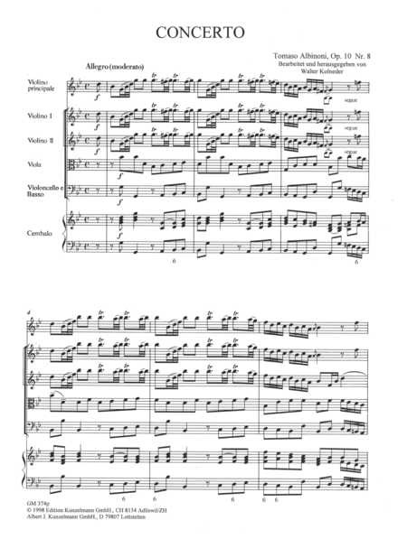 Concerto a cinque Op. 10/8