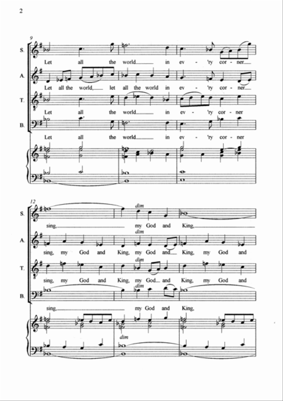 Let All the World 4-Part scores gallery preview page 4