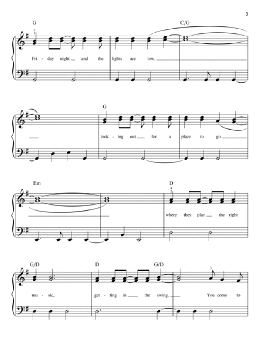 Dancing Queen Dancing Queen Easy Piano scores gallery preview page 3