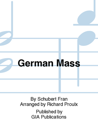 Book cover for German Mass - Choral / Accompaniment edition
