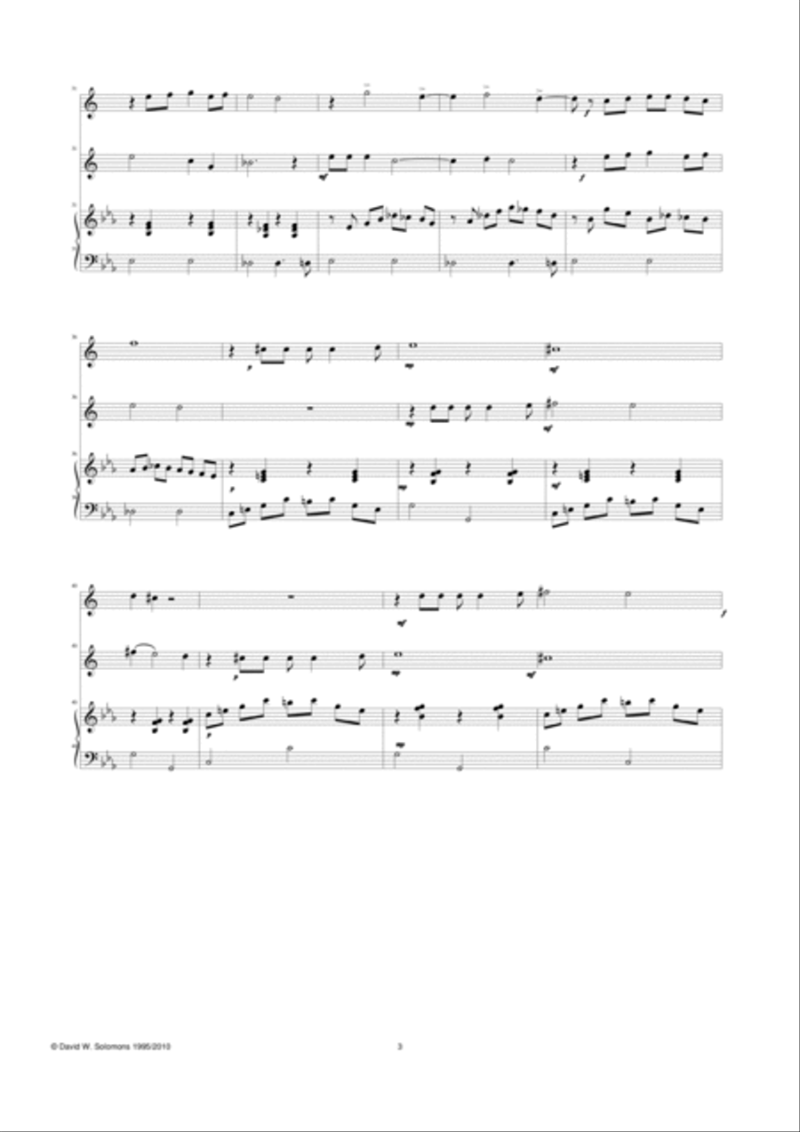 Malgré moi 2 alto saxophones with piano Alto Saxophone scores gallery preview page 3
