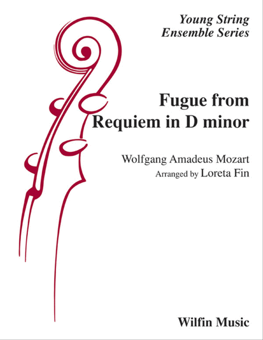 Fugue from Requiem in D Minor String Orchestra scores gallery preview page 1