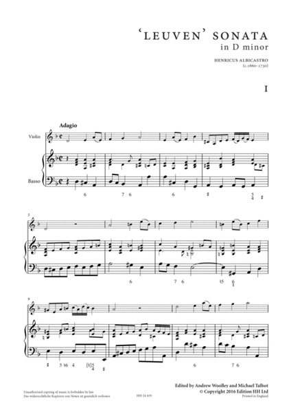 Leuven' Sonata in D minor