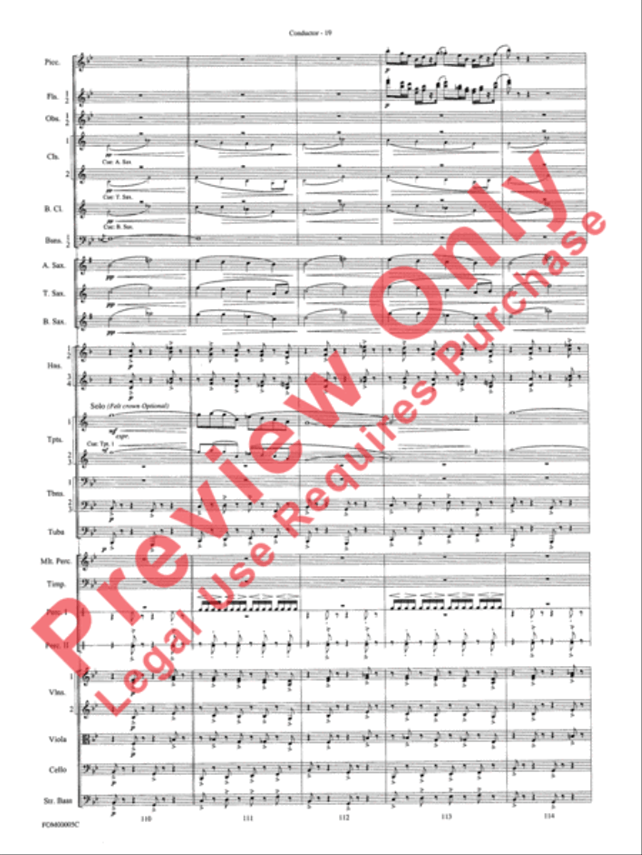 An American in Paris Suite Full Orchestra scores gallery preview page 22