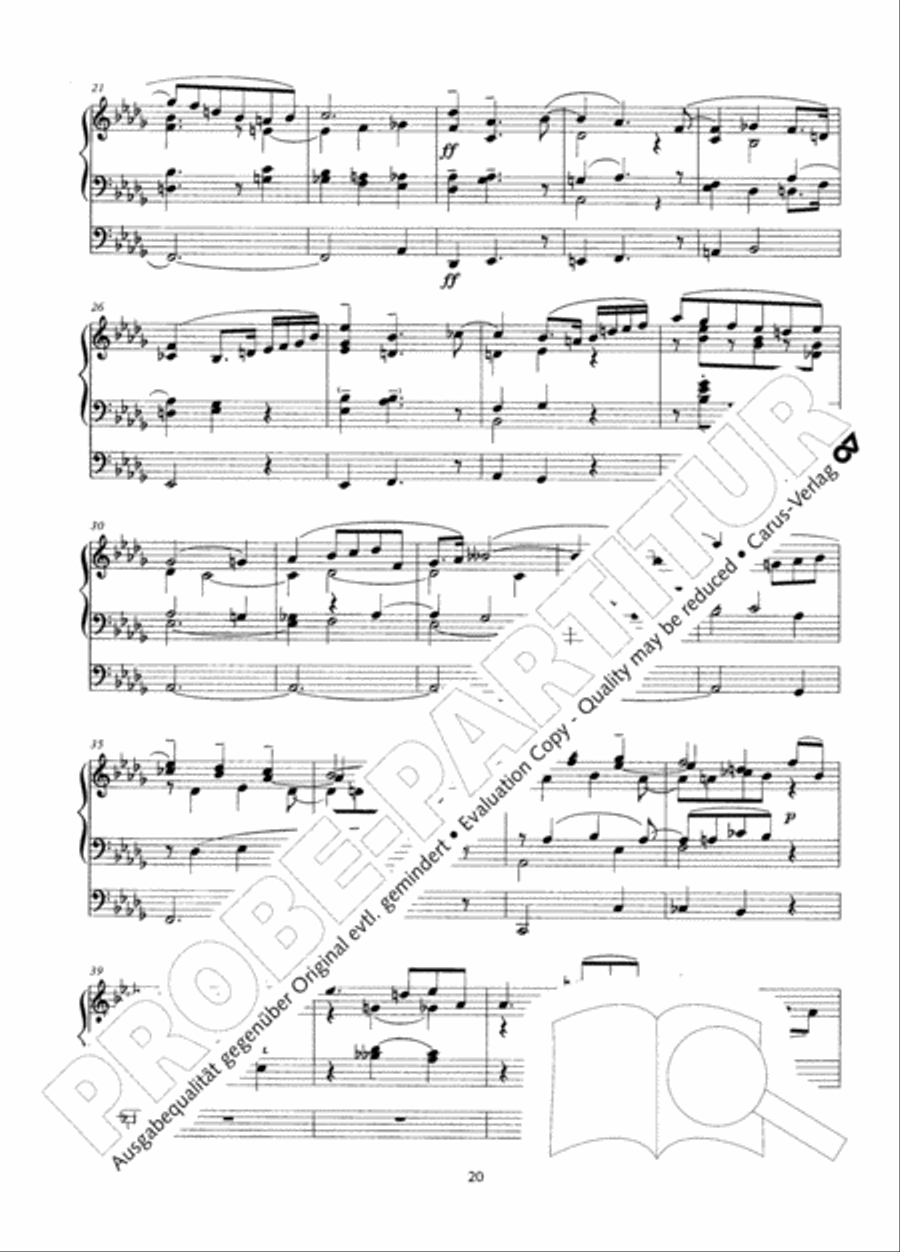 Zwolf Charakterstucke op. 156 Organ Solo scores gallery preview page 21