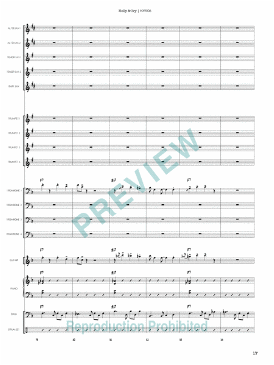Holly & Ivy Holly & Ivy Jazz Ensemble scores gallery preview page 18