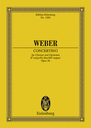 Book cover for Concertino in E flat Major, Op. 26