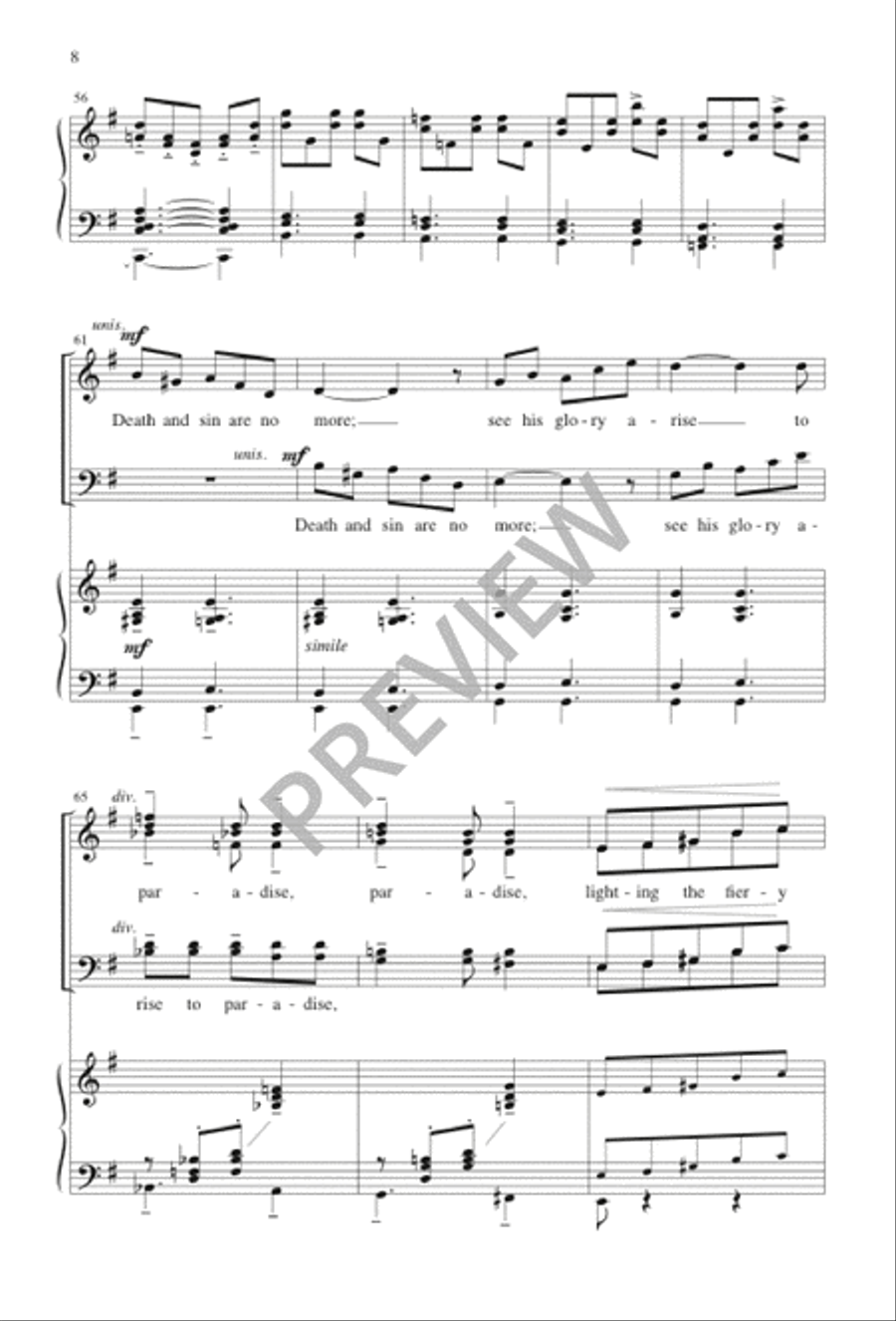 Easter Anthem SSATB scores gallery preview page 8