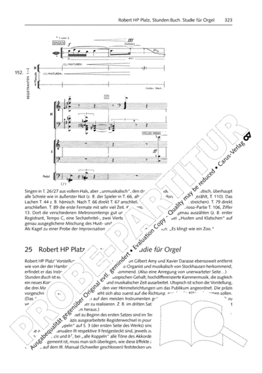 Orgelschule zur historischen Auffuhrungspraxis Organ Solo scores gallery preview page 324