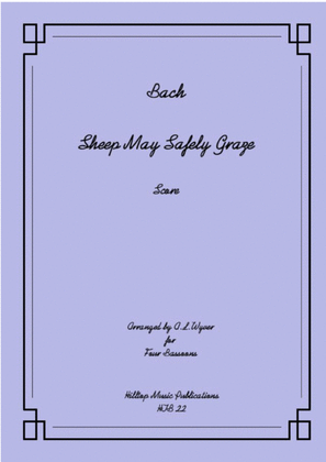 Book cover for Sheep may safely graze arr. four bassoons
