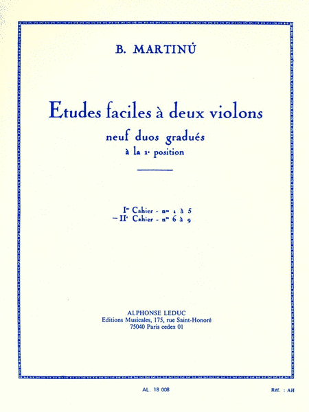 Etudes Faciles a Deux Violins - Volume 2