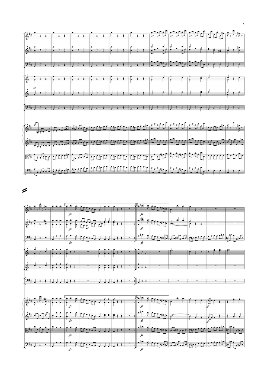 Haydn - Symphony No.93 in D major, Hob.I:93 Full Orchestra scores gallery preview page 5