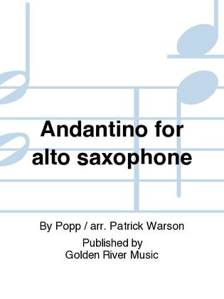 Andantino for alto saxophone
