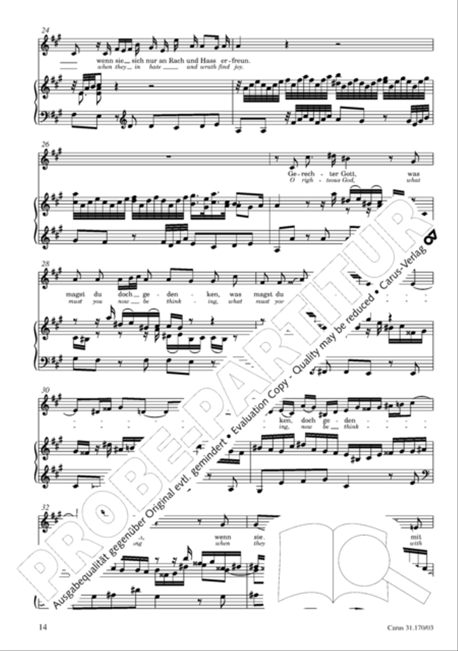 O blessed rest, o welcome heart's delight (Vergnugte Ruh, beliebte Seelenlust) Flute scores gallery preview page 15