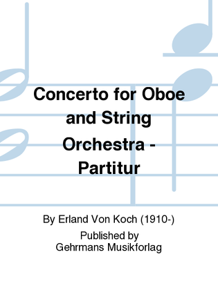Concerto for Oboe and String Orchestra - Partitur