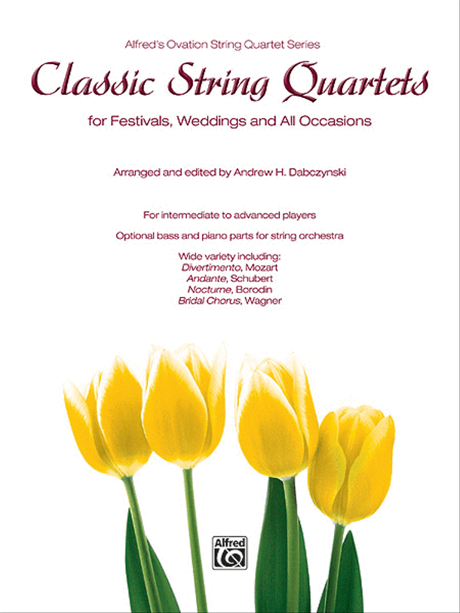 Classic String Quartets for Festivals, Weddings, and All Occasions String Quartet scores gallery preview page 1