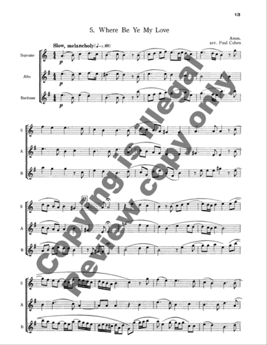 Renaissance Book Saxophone Quartet scores gallery preview page 7