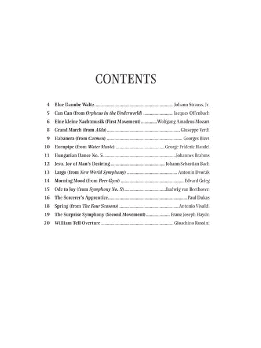 Great Classical Themes Violin Solo scores gallery preview page 2