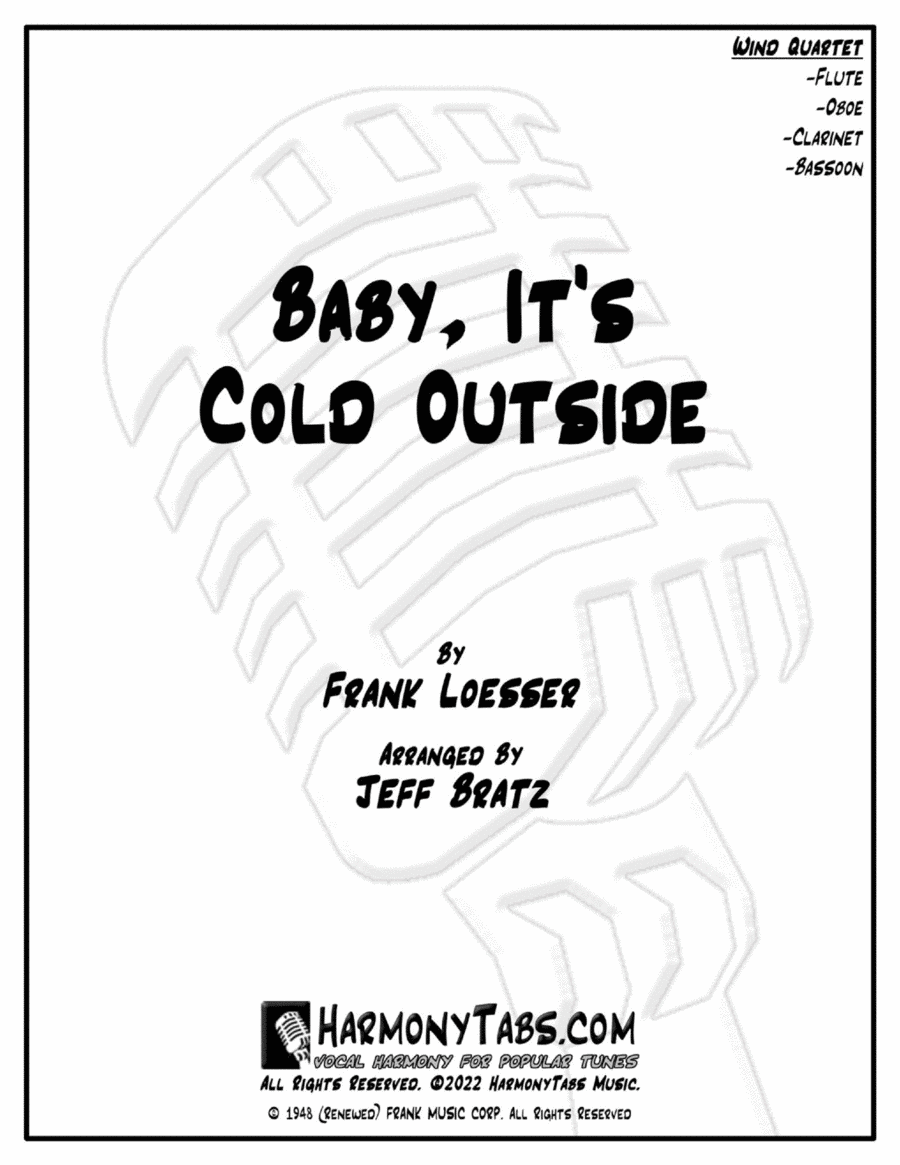 Baby, It's Cold Outside Woodwind Quartet scores gallery preview page 1