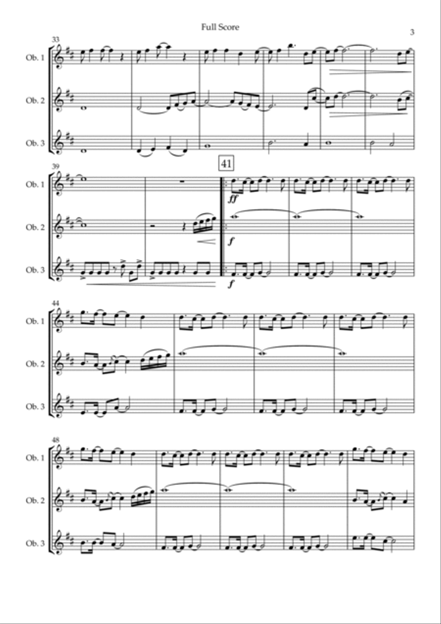Without You Woodwind Trio scores gallery preview page 3