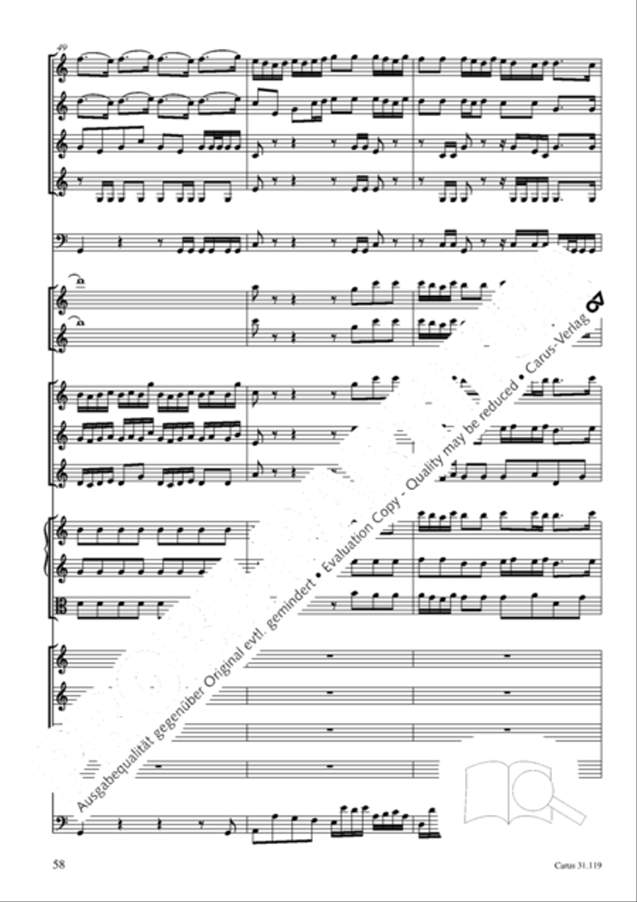 Praise the Lord, O Jerusalem (Preise, Jerusalem, den Herrn) 4-Part scores gallery preview page 59