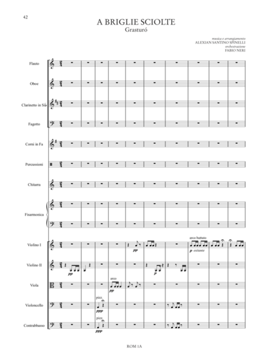 Romanó Drom (Romany Caravan) for Accordion, Voice and Orchestra Orchestra scores gallery preview page 35
