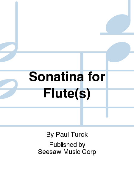 Sonatina For Flute(S)