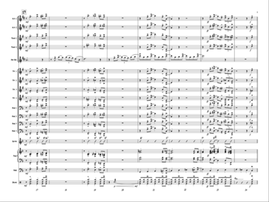 A Bari Cool Chart! Jazz Ensemble scores gallery preview page 4