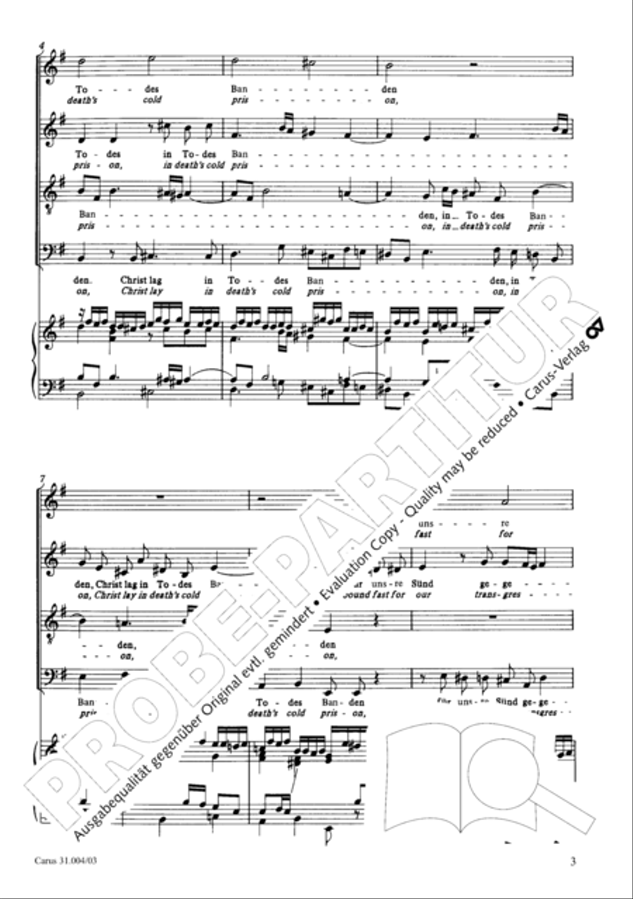 Christ lay in death's cold prison (Christ lag in Todesbanden)