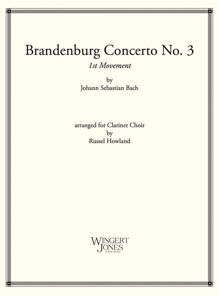 Brandenburg Concerto #3 (1st Movement) Johann Sebastian Bach
