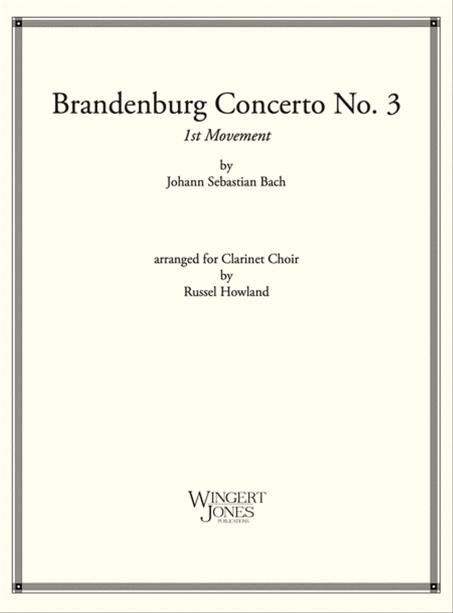 Brandenburg Concerto No. 3